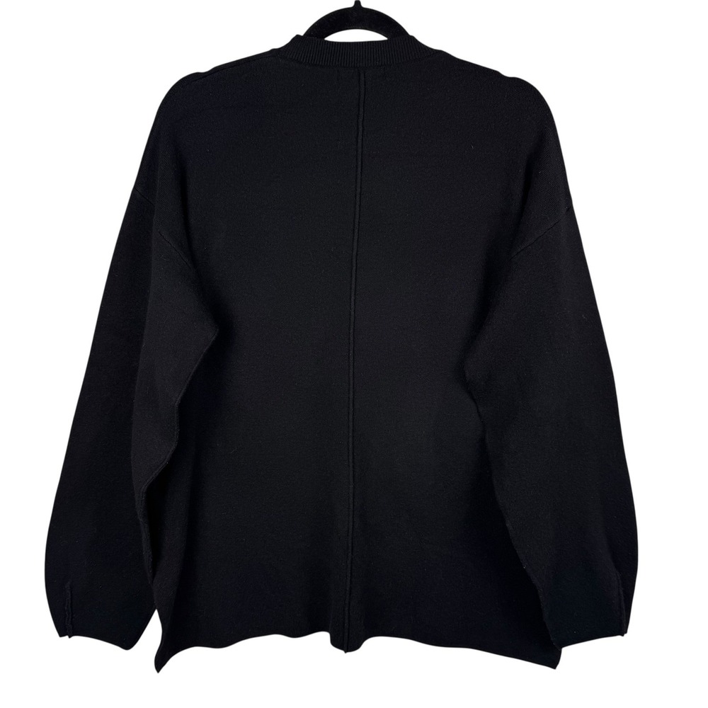 Lulus Sweater Small Oversized Black Knit Pullover Relaxed Fit Long Sleeve‎ - Picture 9 of 13